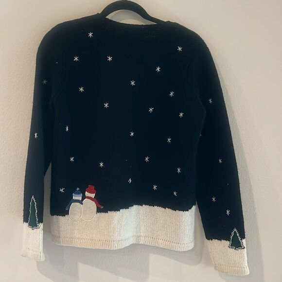 Vintage Holiday Christmas sweater jacket - Picture 5 of 6